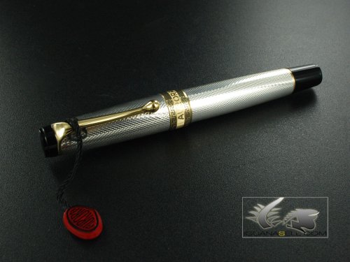 Aurora Optima Ballpoint Pen - Solid Silver